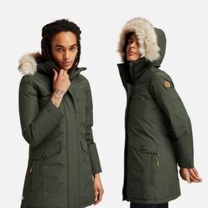 Timberland Women's Olive Hooded Ski Jacket